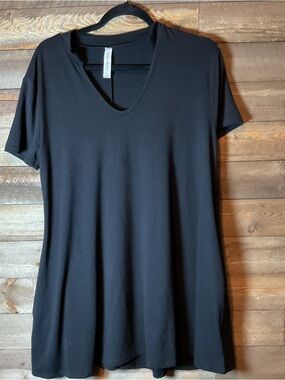 Zenana Premium Women’s Black Short Sleeve Top Size Large